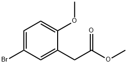 methyl 2-(5-bromo-2-methoxyphenyl)acetate Struktur