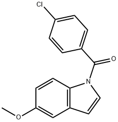 (4-Chlorophenyl)(5-methoxy-1H-indol-1-yl)methanone Struktur