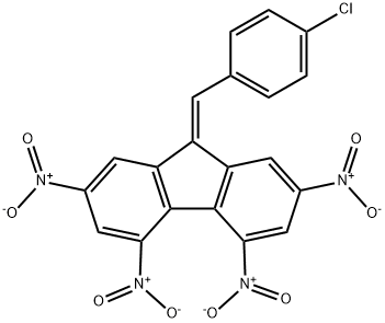 9-(4-CHLOROBENZYLIDENE)-2,4,5,7-TETRANITRO-9H-FLUORENE Struktur