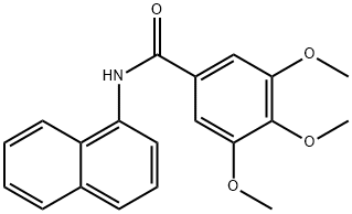 3,4,5-trimethoxy-N-(1-naphthyl)benzamide Struktur