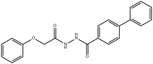 N'-(2-phenoxyacetyl)biphenyl-4-carbohydrazide Struktur