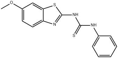 1-(6-methoxybenzo[d]thiazol-2-yl)-3-phenylthiourea Struktur