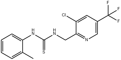 1-(3-Chloro-5-(trifluoromethyl)pyridin-2-yl)-3-(o-tolyl)thiourea Struktur