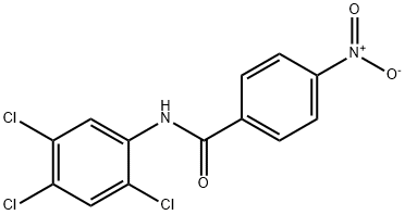 4-nitro-N-(2,4,5-trichlorophenyl)benzamide Struktur