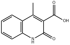 4-methyl-2-oxo-1,2-dihydroquinoline-3-carboxylic acid Struktur