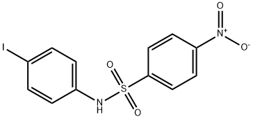 Benzenesulfonamide, N-(4-iodophenyl)-4-nitro-
 Struktur