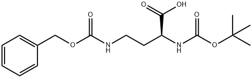 (S)-4-Cbz-amino-2-Boc-amino-butyric acid Struktur