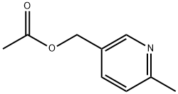 (6-Methylpyridin-3-yl)methyl acetate Struktur