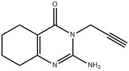 2-Amino-3-(prop-2-yn-1-yl)-5,6,7,8-tetrahydroquinazolin-4(3H)-one Struktur