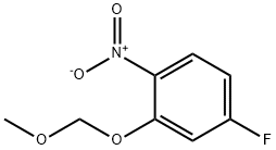 4-Fluoro-2-methoxymethoxy-1-nitro-benzene Struktur