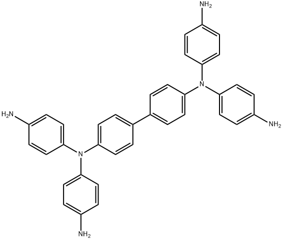 N,N,N',N'-TETRAKIS(4-AMINOPHENYL)BENZIDINE Struktur