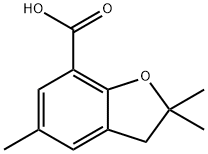 2,2,5-Trimethyl-2,3-dihydrobenzofuran-7-carboxylic acid Struktur