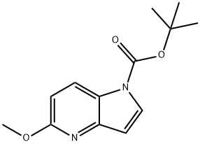 tert-butyl 5-methoxy-1H-pyrrolo[3,2-b]pyridine-1-carboxylate Struktur