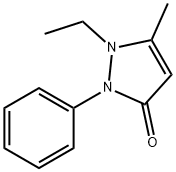 1-乙基-5-甲基-2-苯基-1,2-二氫吡唑-3-酮 結(jié)構(gòu)式