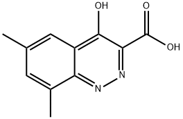 6,8-Dimethyl-4-oxo-1,4-dihydrocinnoline-3-carboxylic acid Struktur