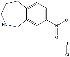 8-Nitro-2,3,4,5-tetrahydro-1H-benzo[c]azepine hydrochloride Struktur