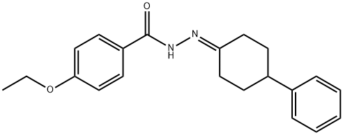 4-ethoxy-N'-(4-phenylcyclohexylidene)benzohydrazide Struktur