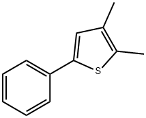 2,3-dimethyl-5-phenylthiophene Struktur