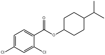 4-isopropylcyclohexyl 2,4-dichlorobenzoate Struktur