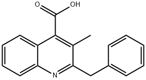 2-Benzyl-3-methylquinoline-4-carboxylic acid Struktur