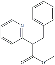 Methyl 3-phenyl-2-(pyridin-2-yl)propanoate Struktur