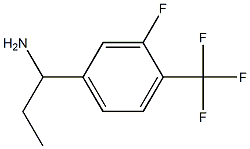 1-[3-FLUORO-4-(TRIFLUOROMETHYL)PHENYL]PROPYLAMINE Struktur