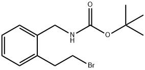 tert-Butyl 2-(2-bromoethyl)benzylcarbamate Struktur