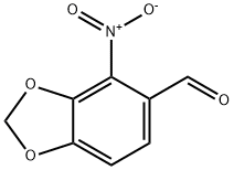 4-nitrobenzo[d][1,3]dioxole-5-carbaldehyde Struktur