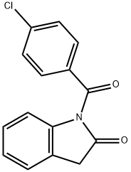 1-(4-Chlorobenzoyl)indolin-2-one Struktur