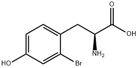 2-Amino-3-(2-bromo-4-hydroxyphenyl)propanoic acid Struktur