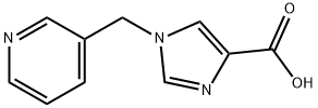 1-(Pyridin-3-ylmethyl)-1H-imidazole-4-carboxylic acid Struktur