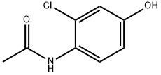 N-(2-Chloro-4-hydroxy-phenyl)-acetamide Struktur