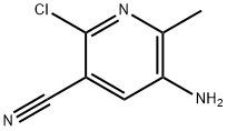 5-amino-2-chloro-6-methyl-nicotinonitrile Struktur