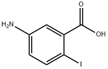 5-Amino-2-iodo-benzoic acid Struktur