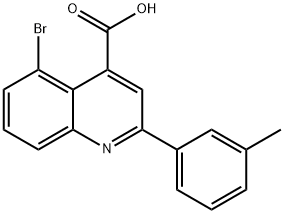 5-bromo-2-(m-tolyl)quinoline-4-carboxylic acid Struktur