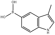 (3-methyl-1H-indol-5-yl)boronic acid Struktur