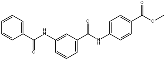 methyl 4-(3-benzamidobenzamido)benzoate Struktur