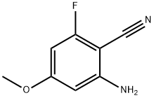 2-Amino-6-fluoro-4-methoxy-benzonitrile Struktur