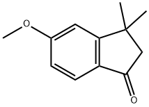 5-methoxy-3,3-dimethyl-1-indanone Struktur