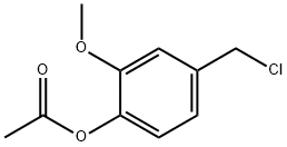 4-Acetoxy-3-methoxybenzyl chloride Struktur