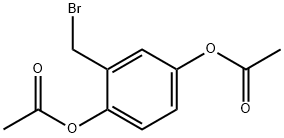 2-(Bromomethyl)-1,4-phenylene diacetate Struktur