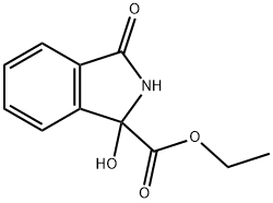 Ethyl 1-hydroxy-3-oxoisoindoline-1-carboxylate Struktur