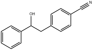 4-(2-Hydroxy-2-phenylethyl)benzonitrile Struktur