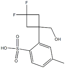 3,3-Difluorocyclobutylmethyl tosylate Struktur