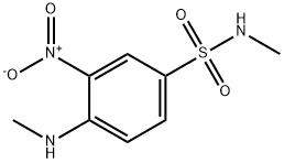 4-(METHYLAMINO)-N-METHYL-3-NITROBENZENESULFONAMIDE Struktur