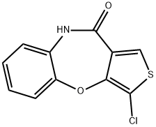 3-Chlorobenzo[b]thieno[3,4-f][1,4]oxazepin-10(9H)-one Struktur