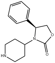 (S)-4-Phenyl-3-piperidin-4-yl-oxazolidin-2-one Struktur