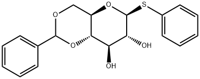 Phenyl 4,6-O-(phenylmethylene)-1-thio-beta-D-glucopyranoside Struktur