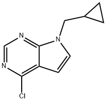 4-Chloro-7-(cyclopropylmethyl)-7H-pyrrolo[2,3-d]pyrimidine Struktur