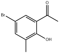 1-(5-bromo-2-hydroxy-3-methylphenyl)ethanone Struktur